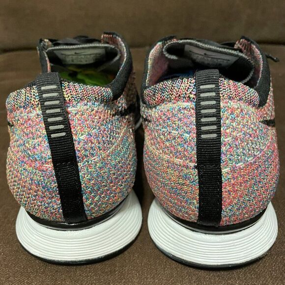 NIKE FLYKNIT RACER MULTICOLOR Rainbow MENS 11.5 US 526628-004 Version 1 2013 - Picture 4 of 12